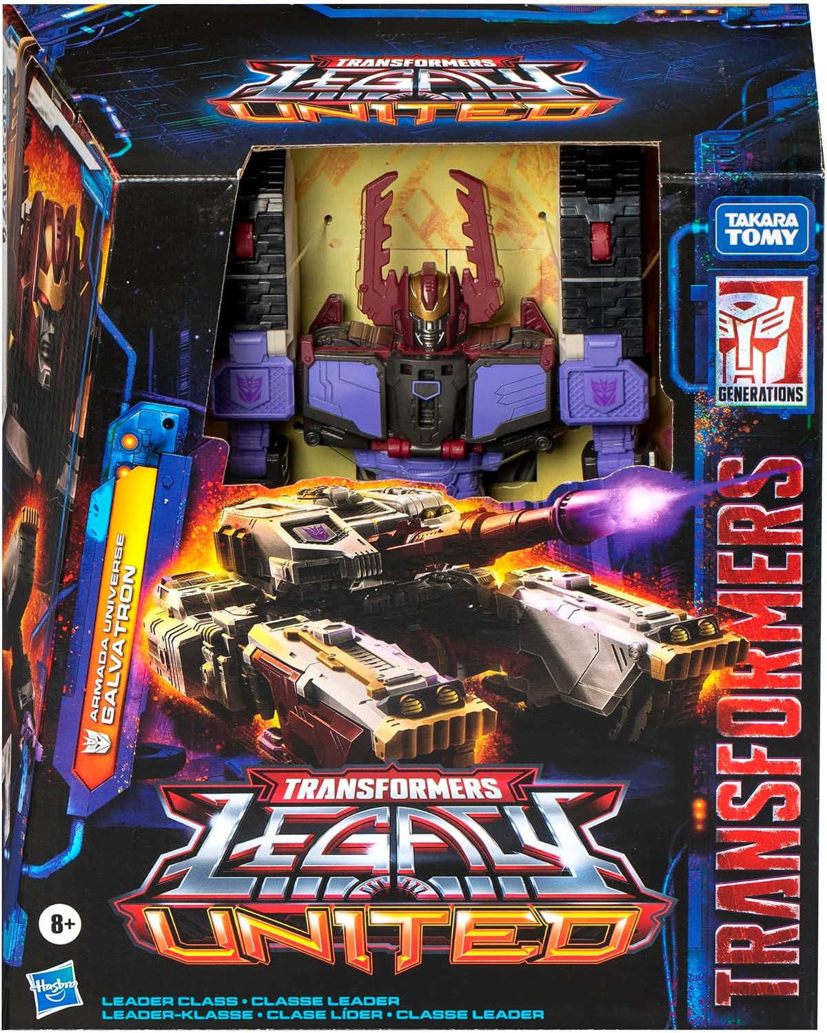 Transformers Toys Legacy Evolution Leader Armada Universe Galvatron Toy, 7-inch, Action Figure for Boys and Girls Ages 8 and Up