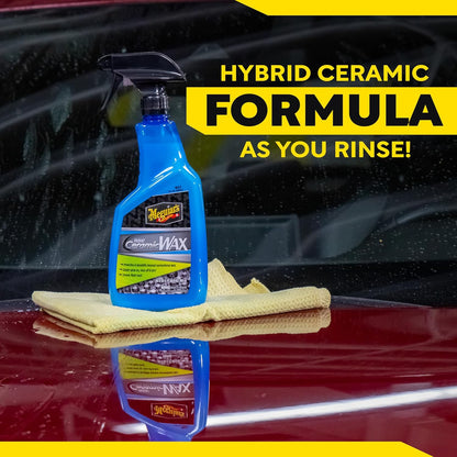 Meguiar's Hybrid Ceramic Spray Wax vir Motordetails met Uitstekende Beskermende Krag van Gevorderde SiO2 Hibridiese Versperring - (768 ml)