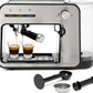 Mixpresso Professional Espresso Machine for Home 15 Bar with Milk Frother Steam Wand, Espresso Maker with Double-Cup Splitter, 1450w Fast Heating Cappuccino & Latte machine 37Oz Water Tank