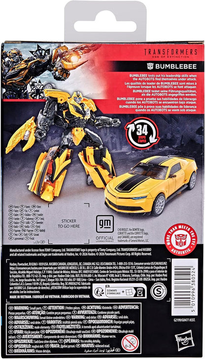 Transformers Studio Series Bumblebee, Age of Extinction Deluxe Class 5-Inch Converting Action Figure, Robot Toys for 8+