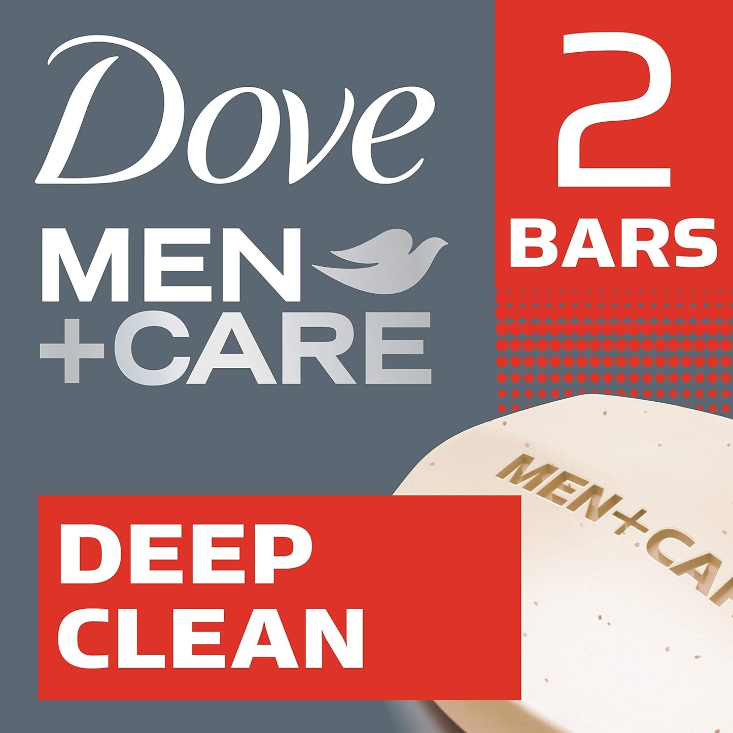 Dove Men+Care Men's Bar Soap More Moisturizing Than Bar Soap Deep Clean Effectively Washes Away Bacteria (Pack of 6)