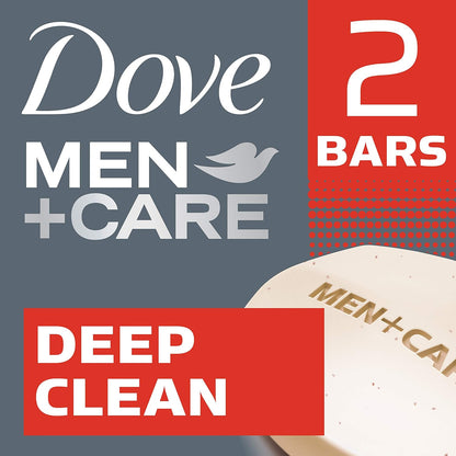 Dove Men+Care Men's Bar Soap More Moisturizing Than Bar Soap Deep Clean Effectively Washes Away Bacteria (Pack of 6)