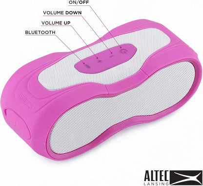 Altec Lansing BoomJacket XL Draadlose Bluetooth-luidspreker, Magnetiese Waterdigte Luidspreker, IPX7 Buite Luidspreker met 24H Speeltyd, Draagbare Luidspreker met Karabiner, Monteerbaar, Vinnige Laai