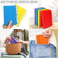 50 Sets Pocket Notebook Journals with Pens, A6 Mini Hardcover PU Leather Lined Notebooks 3.5 x 5.5 Inch College Ruled Notepad With Pen Holder for Office School Supplies, Rainbow Color