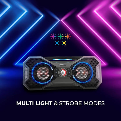 Altec Lansing Mix 2.0 - Waterdigte Bluetooth-luidspreker met Sterk Bass, Draagbare Luidspreker vir Reis- en Buiteluggebruik, 30 Meter Reikwydte & 20 Uur Speeltyd Besoek die Altec Lansing Winkel