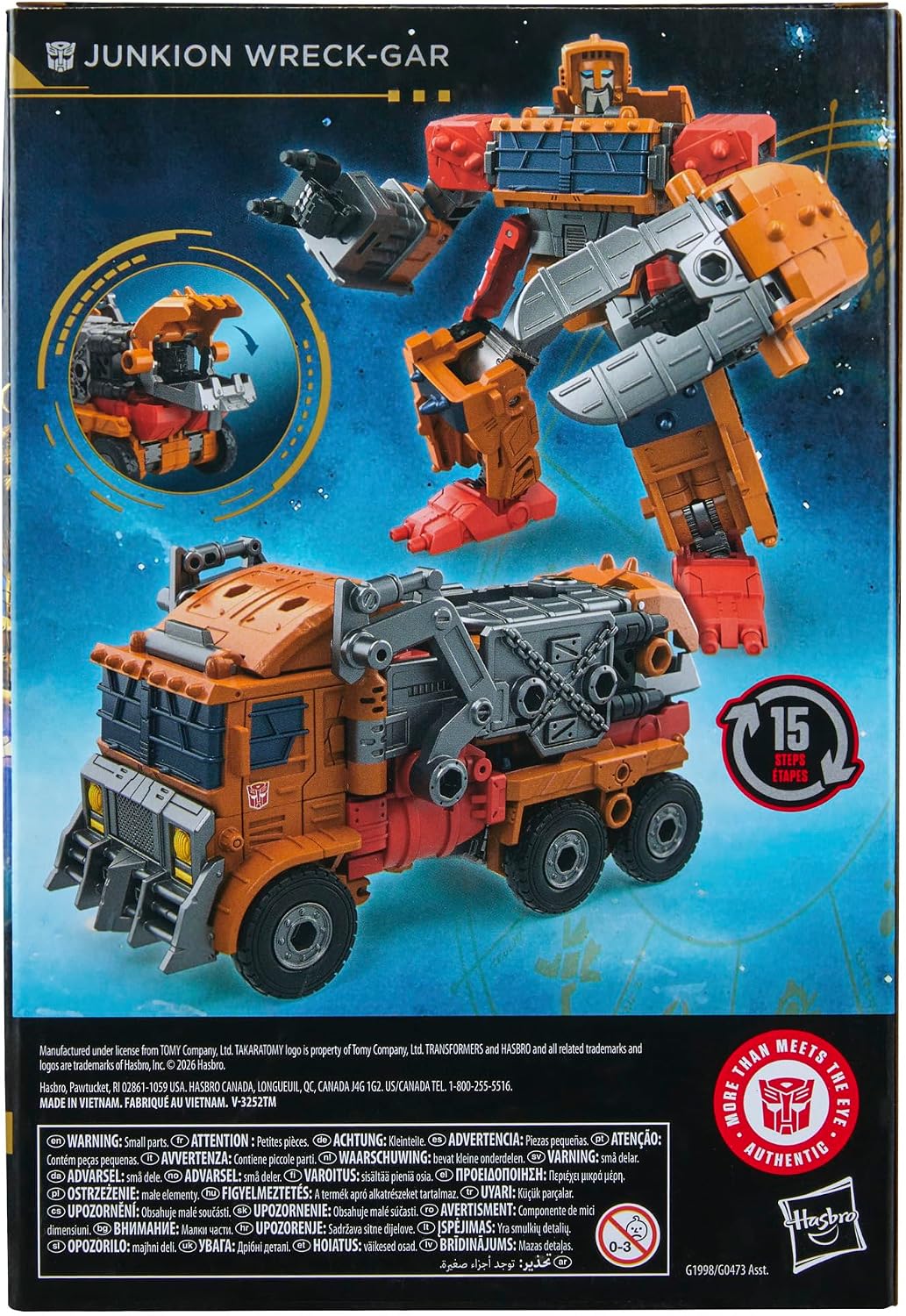 Transformers Age of the Primes Junkion Wreck-Gar 7-Inch, Voyager Class  Converting Action Figure, Robot Toys - (Ages 8+)