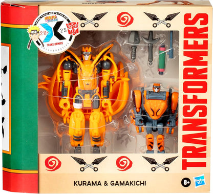 Transformers Collaborative Naruto Shippuden, Kurama & Gamakichi, Anime Toys, Action Figures, 8+