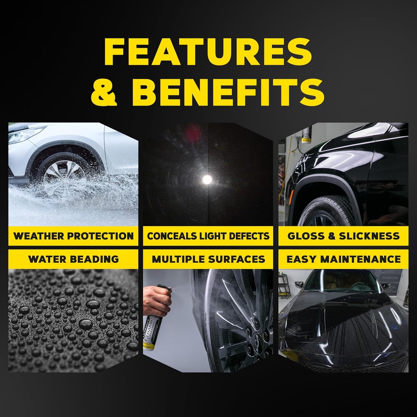 Meguiar's Ultimate Ceramic Coating - Ultra-Duursame, Vooraanstaande Keramiekbeskerming - (236ml) Spuit