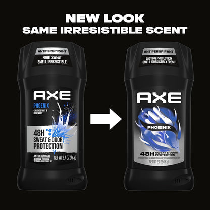 AXE Phoenix Antiperspirant For Men Mint & Rosemary 48H Sweat & Odor Protection Stay Dry - 2.7 oz (Pack of 3)
