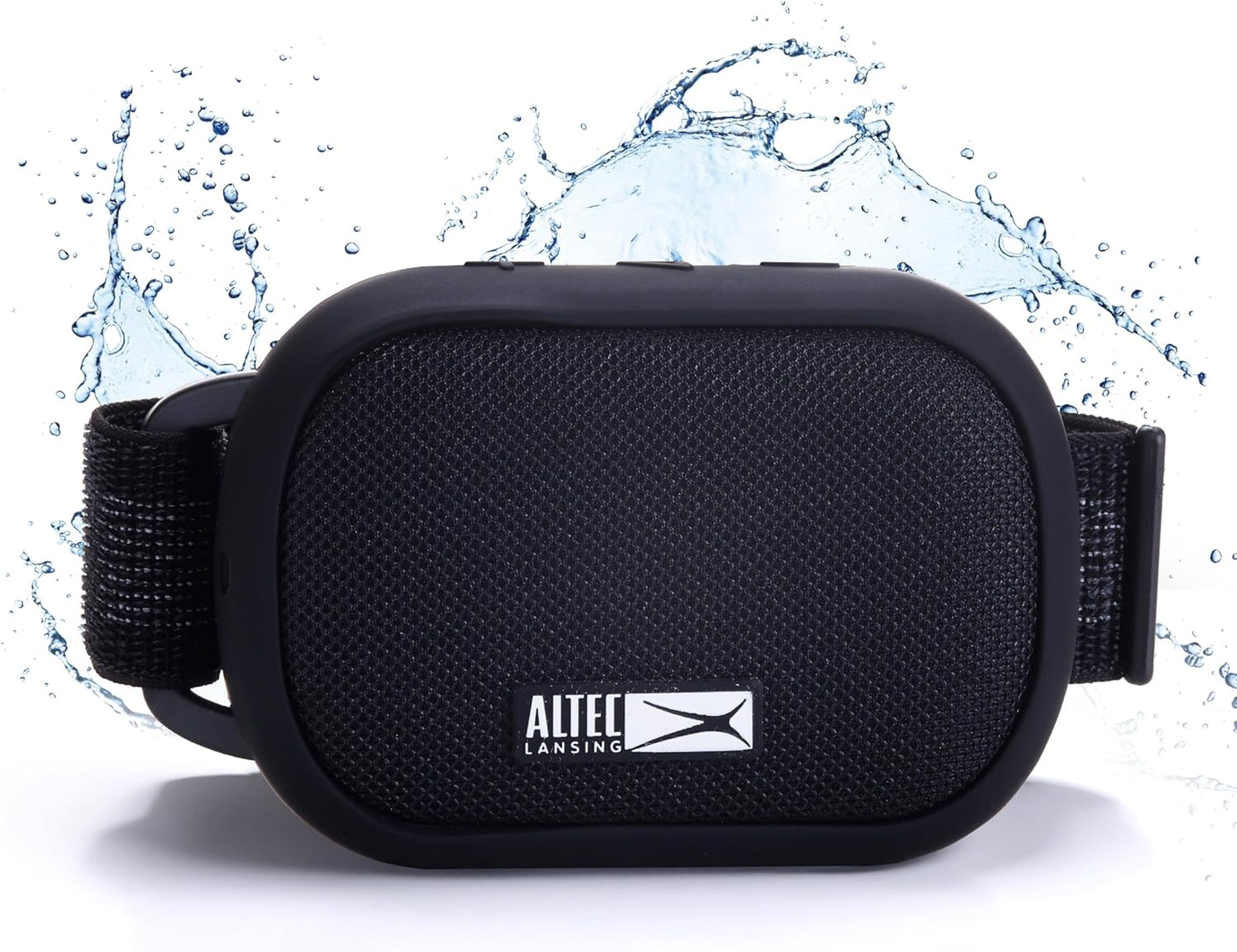 Altec Lansing Sportsarmband-luidspreker met ingeboude fiksheidspoorder, waterdigte Bluetooth-luidspreker, hartklopmonitor-armband, stappenteller, 12-uur speeltyd vir hardloop, stap, buitemuurse aktiwiteite