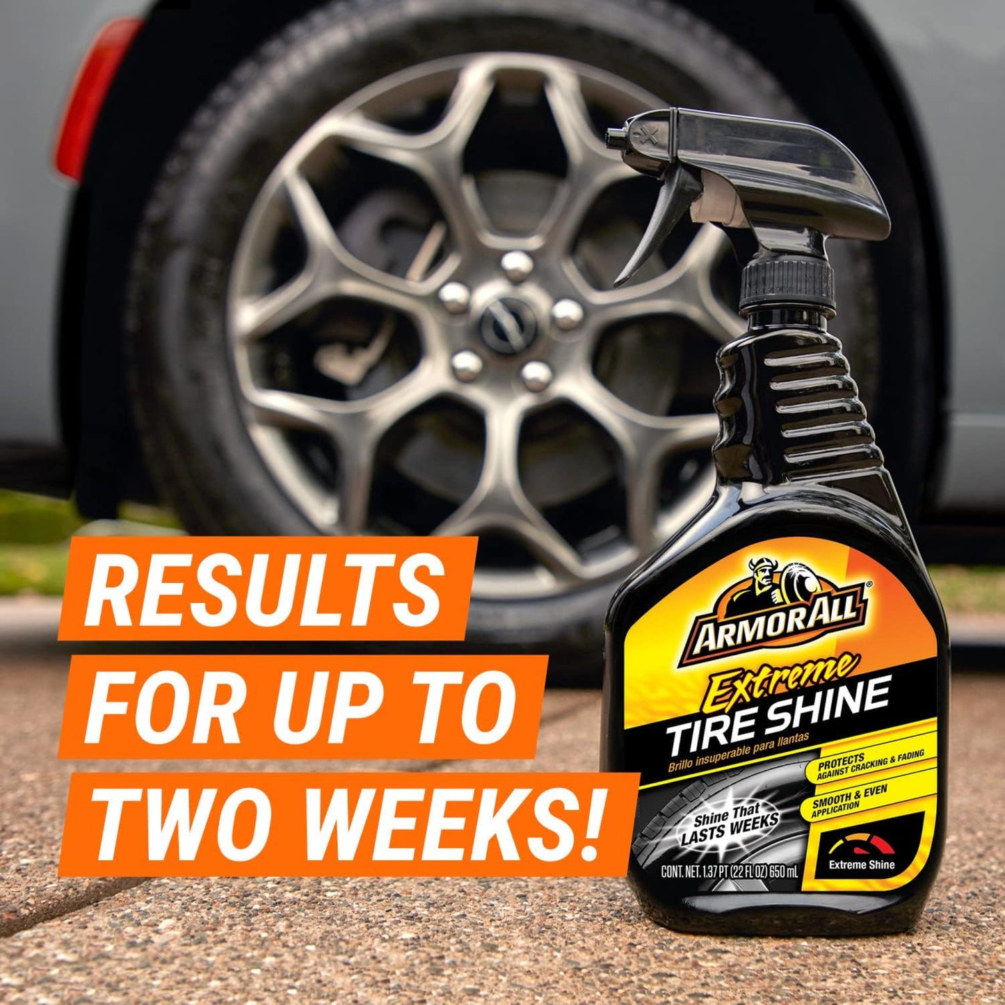 Armor All Extreme Tire Shine Spray, Bandeskoonmaker en -glans (22 Oz) Elk - 6-pak