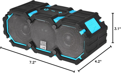 Altec Lansing Mini LifeJacket 2 - IP67 Waterdigte Swewende Bluetooth-luidspreker vir Swembad en Reis, Skokvaste en Sneeuvaste Draagbare Luidspreker vir Buitelug, 30vt Reikwydte en 10 Uur Speeltyd