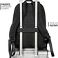 26L Black Backpack for School, College, and Travel: Water Resistant Bookbag with 8 Compartments