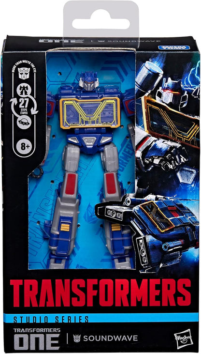 Transformers Studio Series Soundwave, ONE Deluxe Class 5-Inch Converting Action Figure, Robot Toys (8+)
