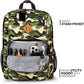 26L Backpack for School, College, and Travel: Water Resistant Bookbag with 8 Compartments - Buckshot Camo