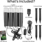 Monster Smart RGB+IC+WW Pathway LED Lights, 4 Individually Controlled Dimmable LEDs, Sound Reactive, IP44 Water & Weather Resistant, Compatible with Alexa, Siri, Google Home, Monster App, Razer Chroma