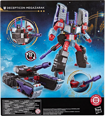 Transformers Age of the Primes Megazarak, Leader Class 7.5-Inch Converting Action Figure, Robot Toys ( Ages 8+)