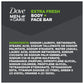 DOVE MEN CARE 3 in 1 Bar Cleanser for Body, Face, and Shaving Extra Fresh Cleanser Bar Soap to Clean and Hydrate Skin (Pack of 8)