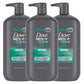 Dove Men Body and Face Wash w/ Wild Mint Oil with 24-Hour Nourishing Micromoisture - 30 oz (3CT)
