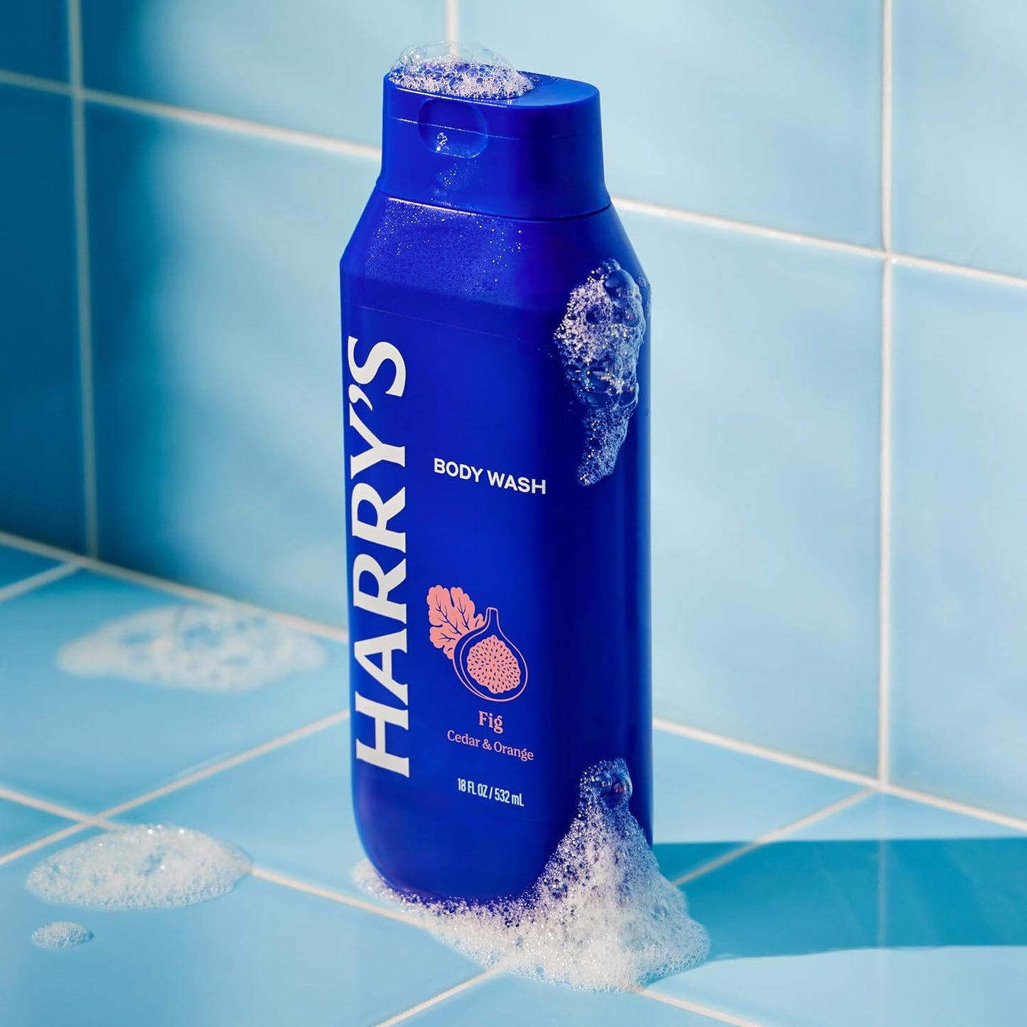 Men's Body Wash Shower Gel for Men - No Parabens, Sulfates, or Dyes - Fig - (3 Pack) 18 fl oz