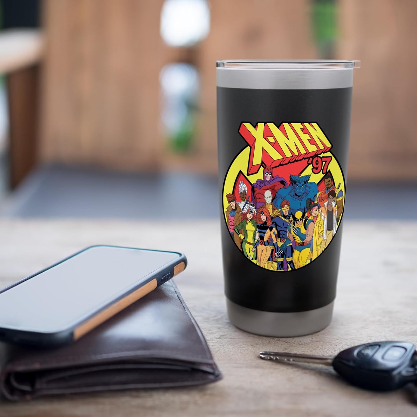 Marvel Studios X-Men '97 Animated Series Team and Title Logo Stainless Steel Insulated Tumbler