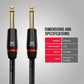 Monster Prolink Bass Instrument Cable. 12 ft Guitar Cable. Straight to Straight Bass Guitar Cable. 95% Copper Braided Shield Cable Bass Guitar. Bass Guitar Cable.