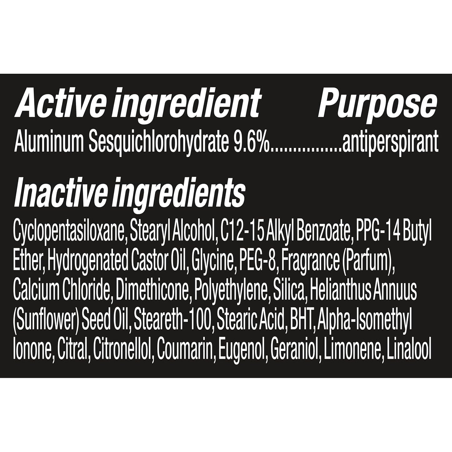 AXE Fine Fragrance Collection Antiperspirant Deodorant for Men Black Vanilla 72 Hour Sweat & Odor Protection - 2.6 oz (Pack of 2)