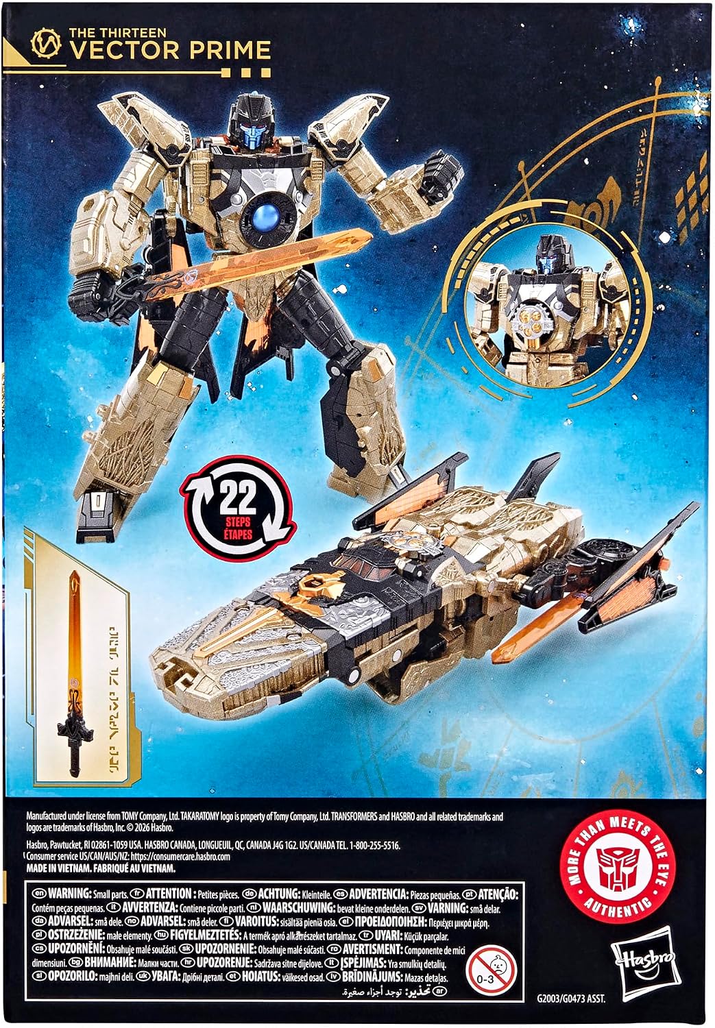 Transformers Age of the Primes The Thirteen Vector Prime, Voyager Class 7-Inch Converting Action Figure, Robot Toys for Ages 8+