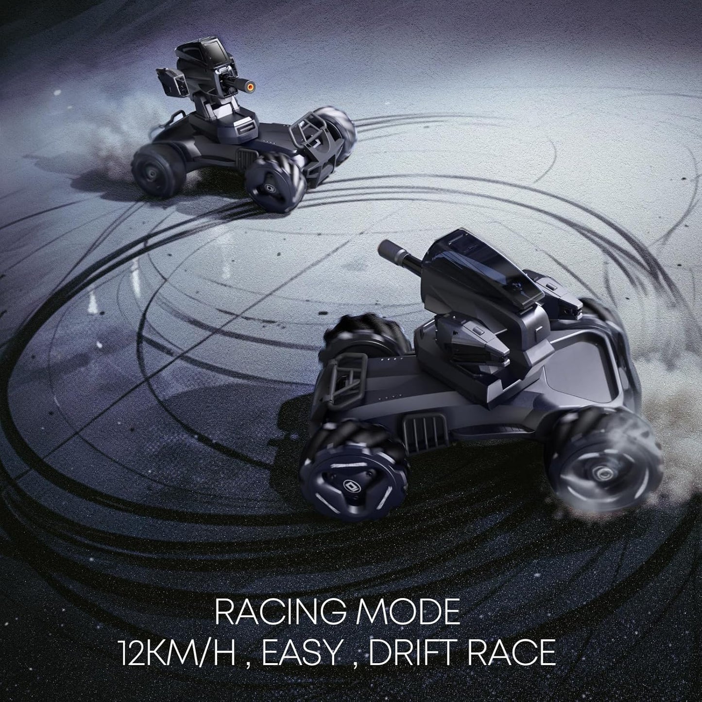 V997 RC Big Monster Truck : 4X4 Large Off-Road RC Car 1:10 Large RC Car, Educational STEM Car & Programming & Water Bombs Battle,120Mins Play Time - (Black)