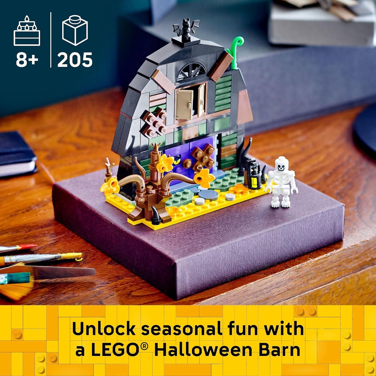 LEGO Halloween Barn Building Toy - Room Decor & Pretend Play Set