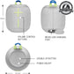 Ultimate Ears WONDERBOOM 3 Waterproof/Dustproof Mini Speaker - Joyous Brights Grey (Renewed)