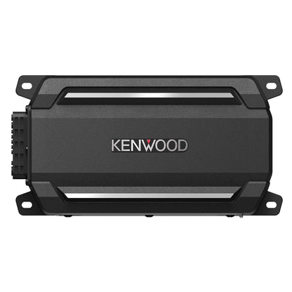 KENWOOD KAC-M5014 4-kanaal kompakte digitale versterker (600W) vir motors, marine, UTV- en motorsportvoertuie, soliede korrosiebestande aluminiumonderstel, IPX6, IPX7 & IP6X gesertifiseer en vibrasiebestand