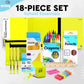 Back to School Supplies for Kids, Green School Supply Box Premium Quality Kids School Supplies Kit, Kindergarten School Supplies for Girls and Boys, 78 Piece Set