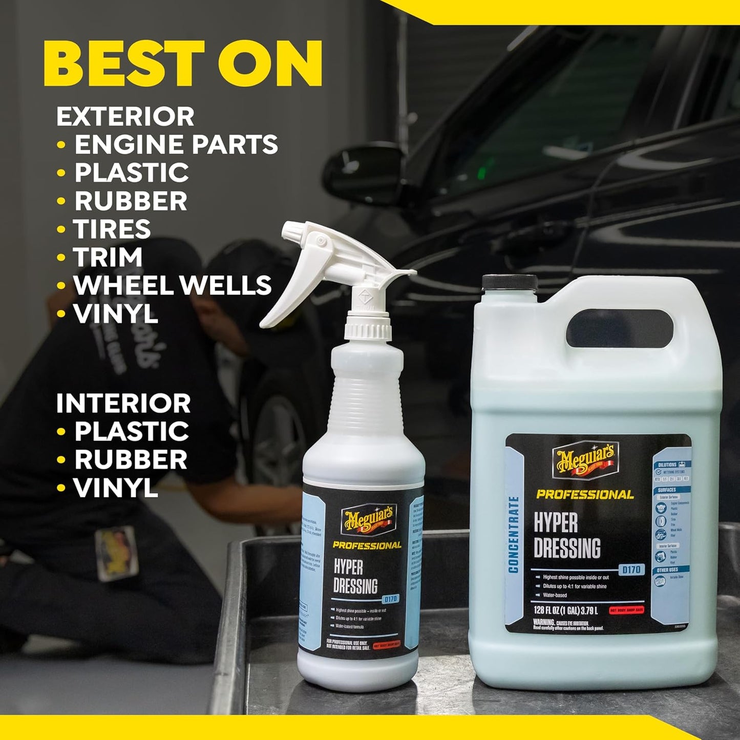 Meguiar's Hyper Dressing - 1 Gallon – Beste Glans & Skittering
