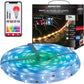 Monster Smart 50 Foot RGB+IC+WW Outdoor LED Light Strip, Sound Reactive, Dimmable, Multicolored & Multi-White, IP44 Waterproof, Weather Resistant, App Control, Compatible with Alexa, Google Home, Siri