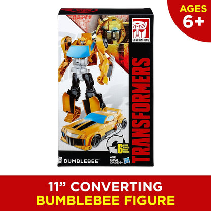 Transformers Toys Heroic Bumblebee Action Figure 11-inch Timeless Large-Scale Figure, Changes into Yellow Toy Car