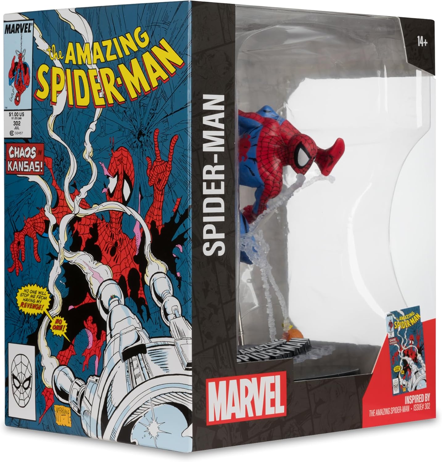 McFarlane Toys - Marvel Spider-Man Scale Collectible with Scene (The Amazing Spider-Man )