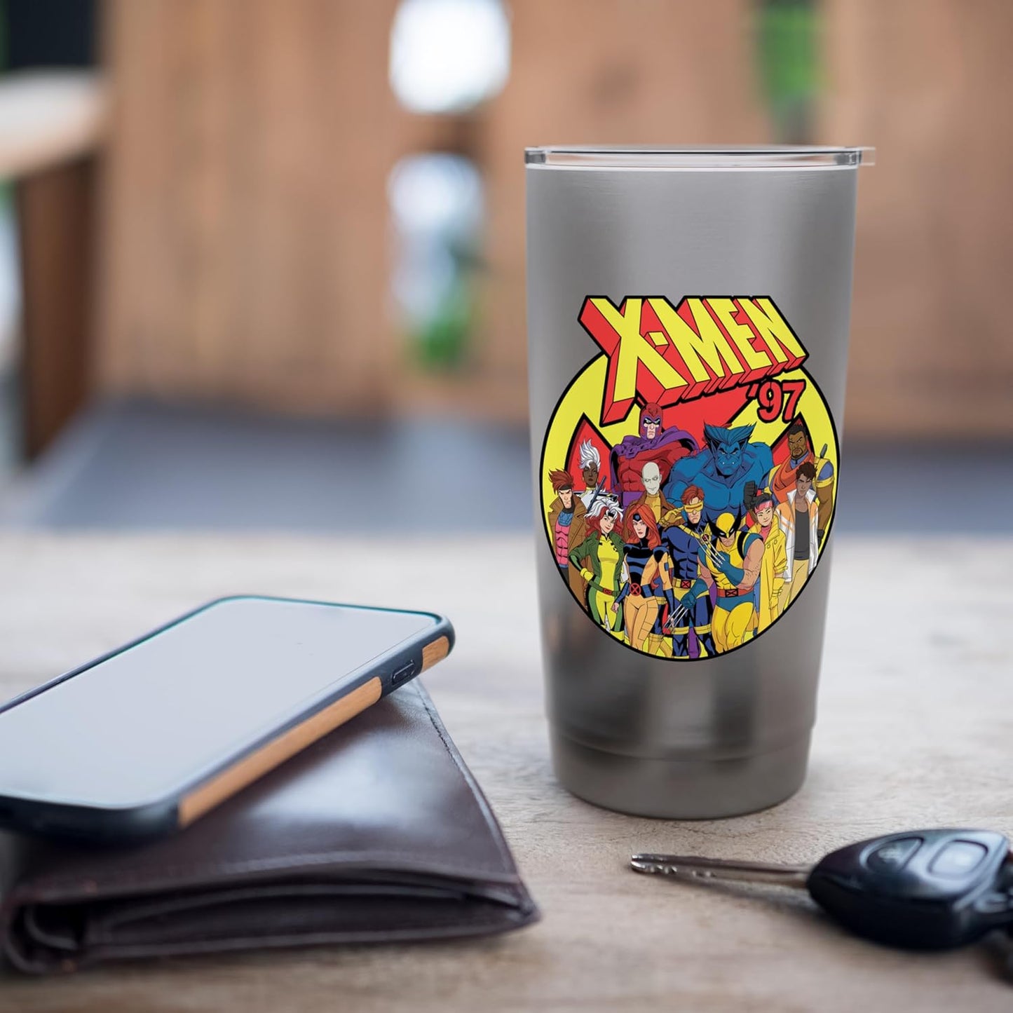 Marvel Studios X-Men '97 Animated Series Team and Title Logo Stainless Steel Insulated Tumbler