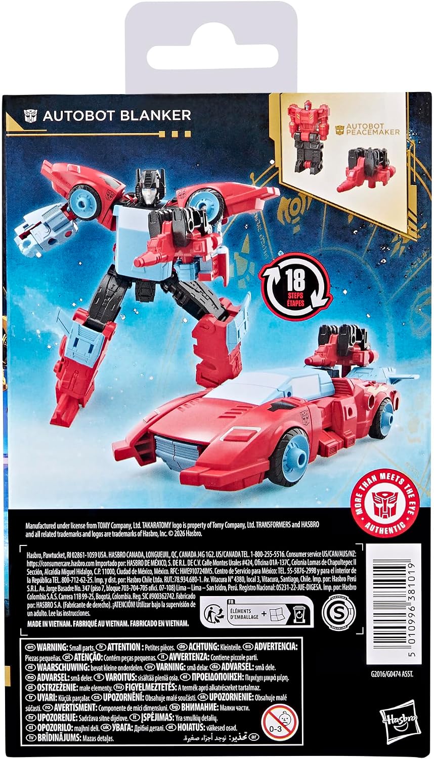 Transformers Age of the Primes Autobot Blanker, Deluxe Class 5.25-inch Converting Action Figure, Robot Toys (Ages 8+)