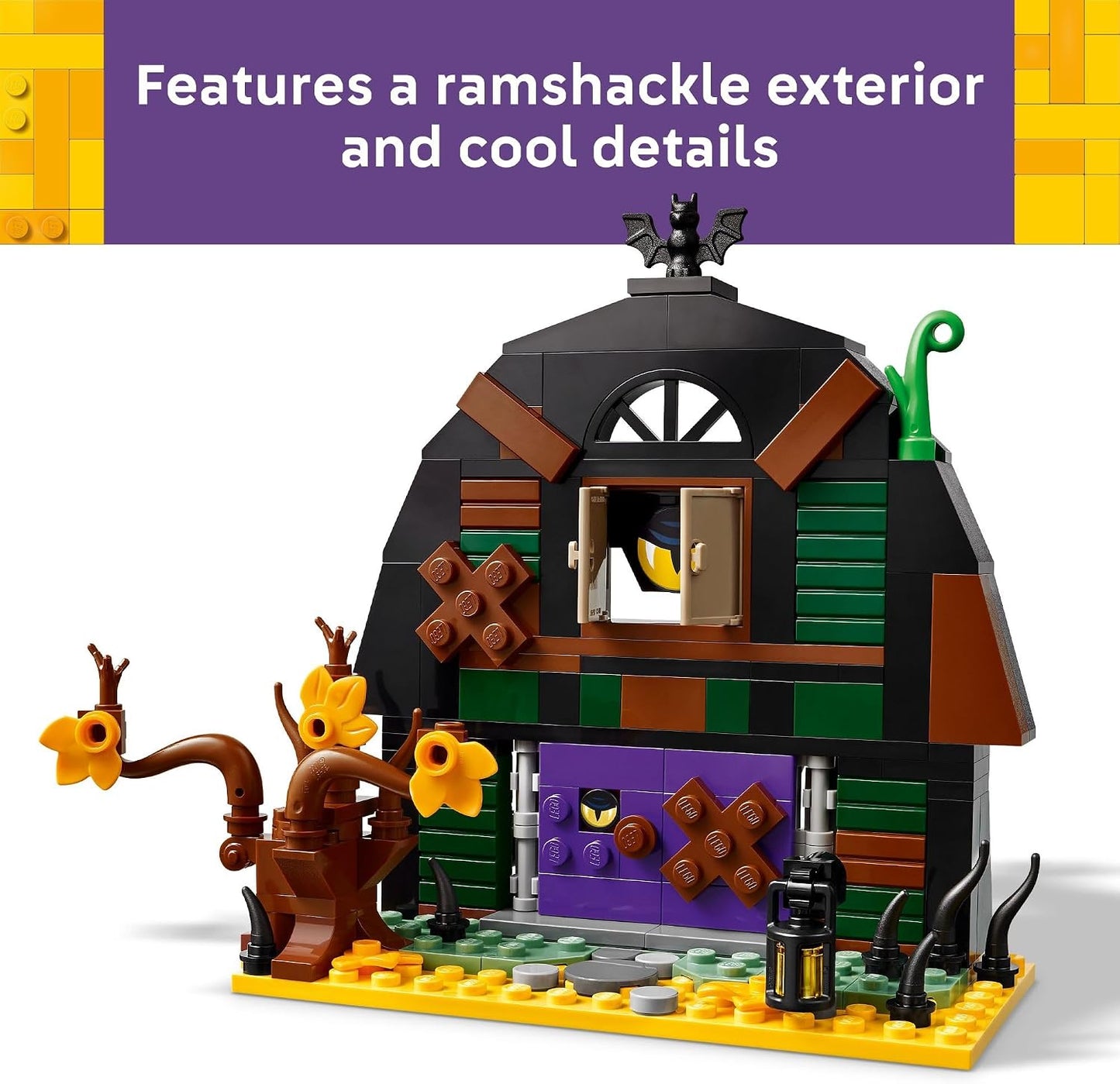 LEGO Halloween Barn Building Toy - Room Decor & Pretend Play Set