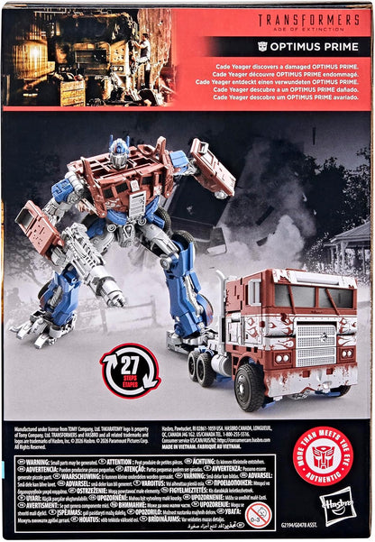 Transformers Studio Series Optimus Prime, Age of Extinction Voyager Class 6.75-Inch Converting Action Figure, Robot Toys for 8+