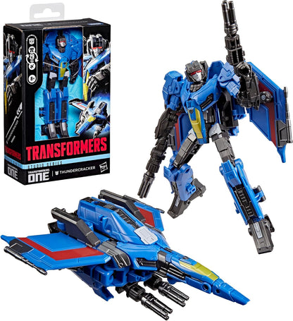 Transformers Studio Series ONE Thundercracker, Deluxe Class 5.25-Inch Converting Action Figure, Robot Toys for Ages 8+