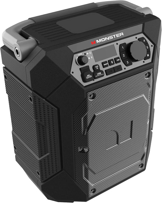 Monster Rocker 270 Sport | Draagbare Binne/Buite Draadlose Luidspreker, 60 Watt, Tot 24 Uur Speeltyd, IPX4 Waterbestand, Koppel aan Nog 'n TWS-luidspreker