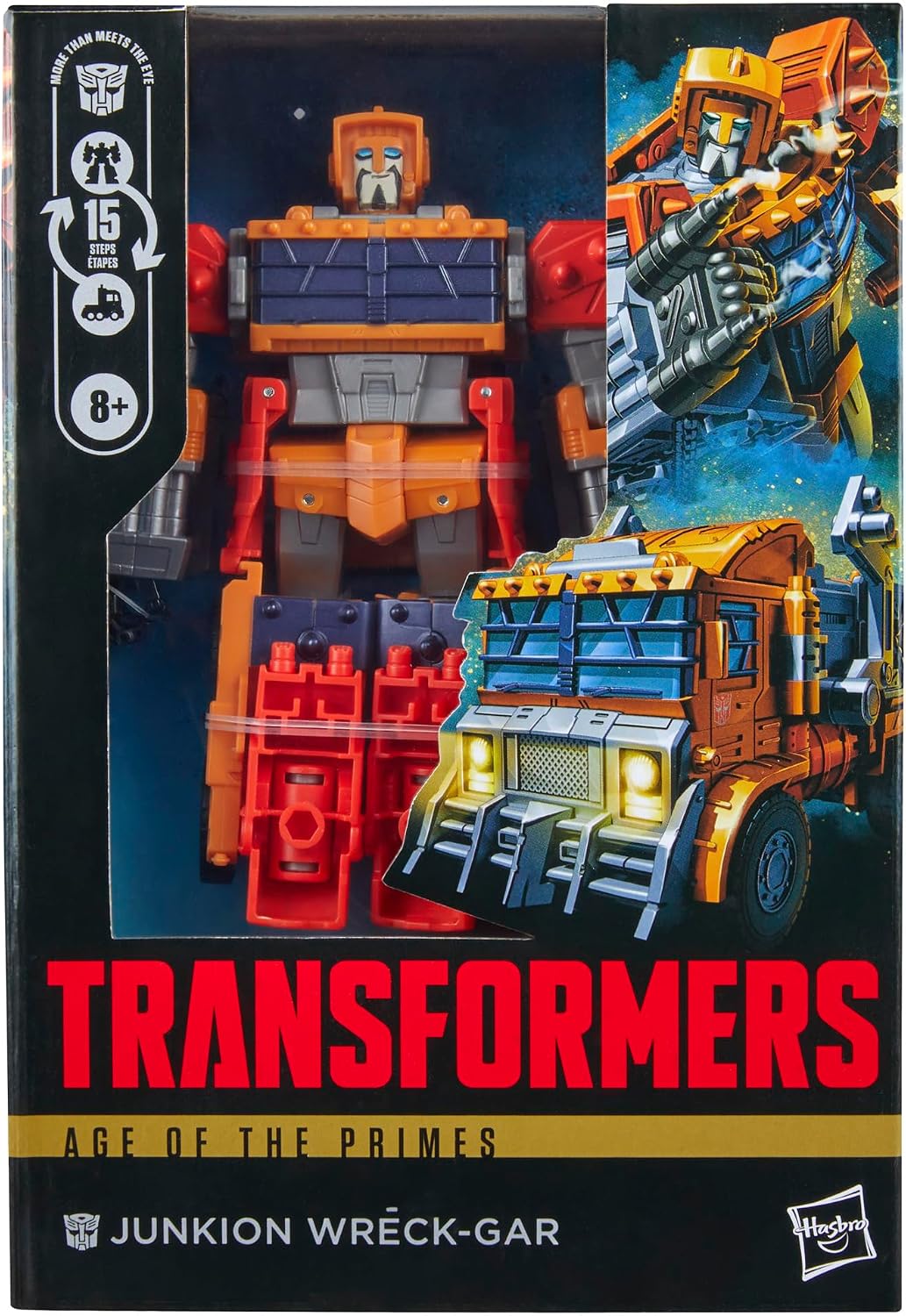 Transformers Age of the Primes Junkion Wreck-Gar 7-Inch, Voyager Class  Converting Action Figure, Robot Toys - (Ages 8+)