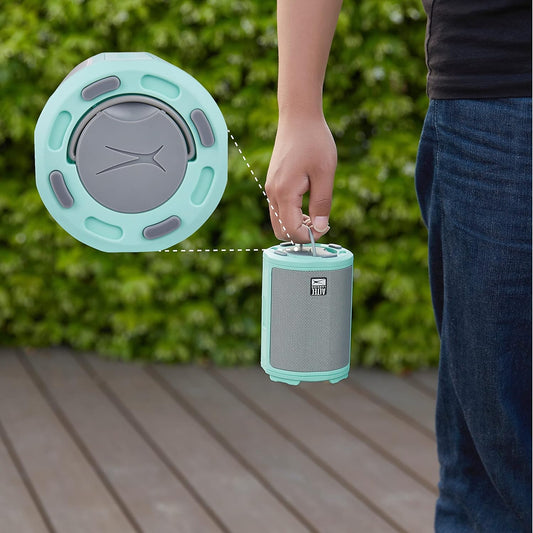 Altec Lansing - HydraMotion Draadlose Bluetooth Luidspreker met 360 Grade Klank, Draagbare IP67 Waterdig vir Buitelewe, Skokbestand, Sneeubestand, Allesbestand, 12 Uur Speeltyd (Mintgroen)