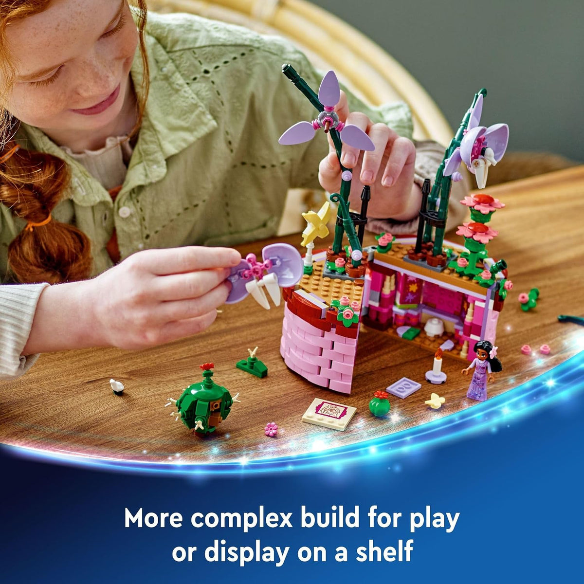 LEGO Disney Encanto Isabela’s Flowerpot, Buildable Orchid Flower Toy for Kids w/ Disney Encanto Mini-Doll, Toy for Play and Display