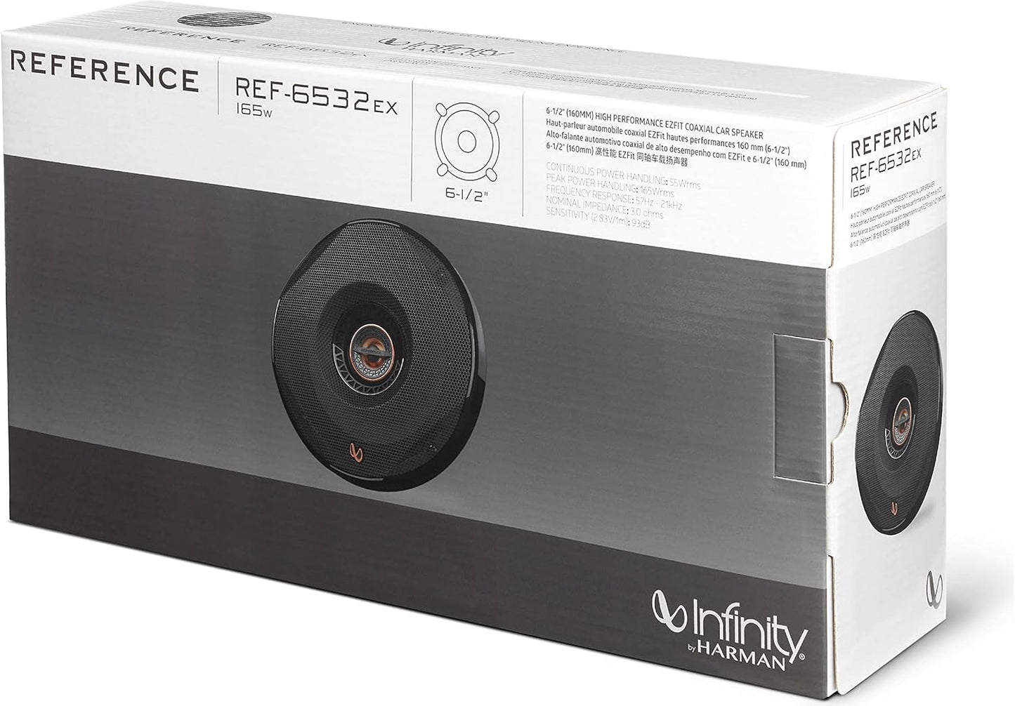 Infinity REF Series Shallow-Mount 6-1/2 Inch Coaxial Car Speakers