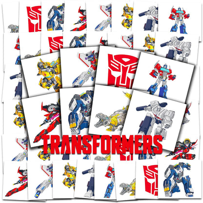 Transformers Tattoos Party Favors Bundle - 72 Pc Individual Tattoos