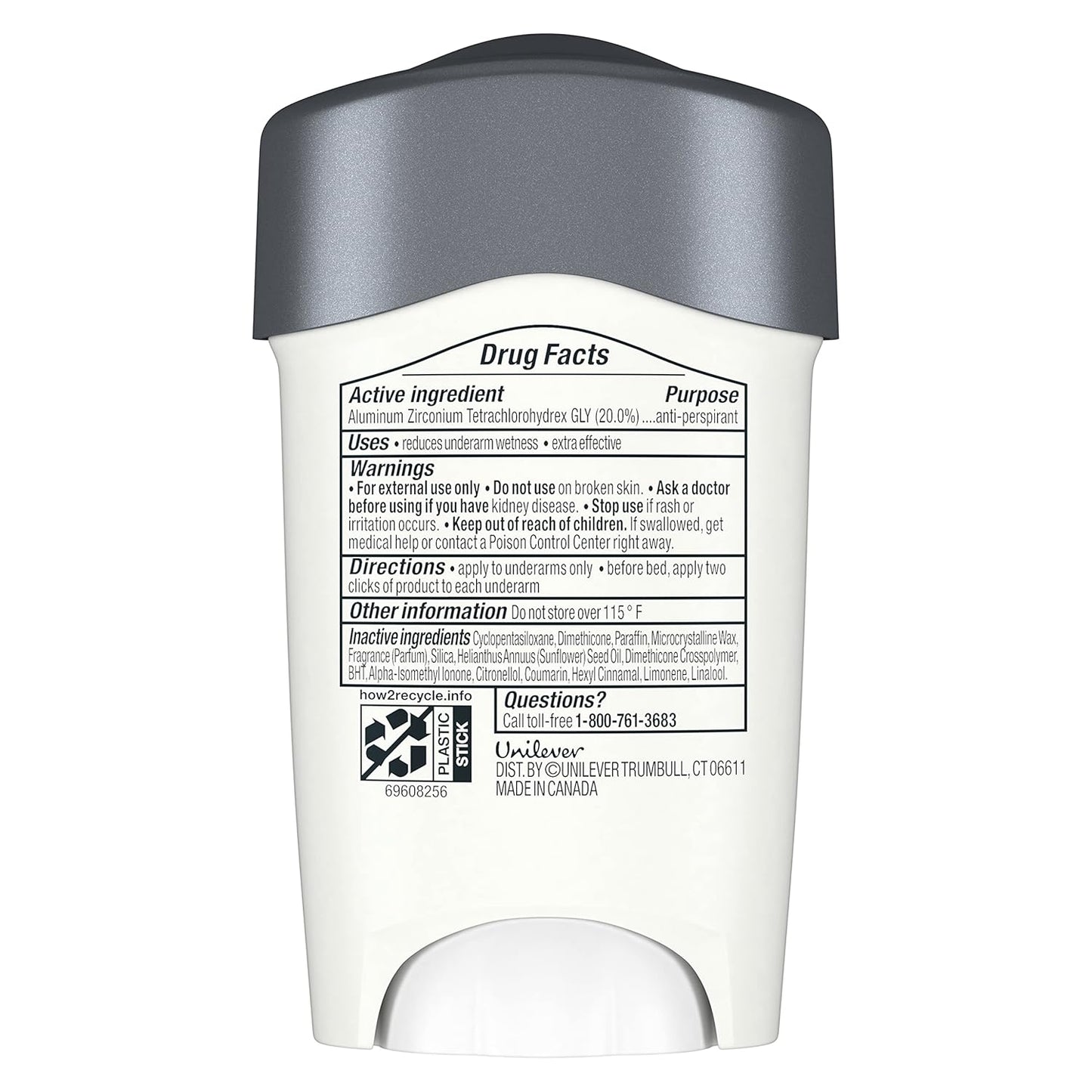 DOVE MEN CARE Clinical Protection Antiperspirant Clean Comfort Stick 96-Hour Sweat and Odor Protection Moisturizing Cream 1.7 oz (2ct)
