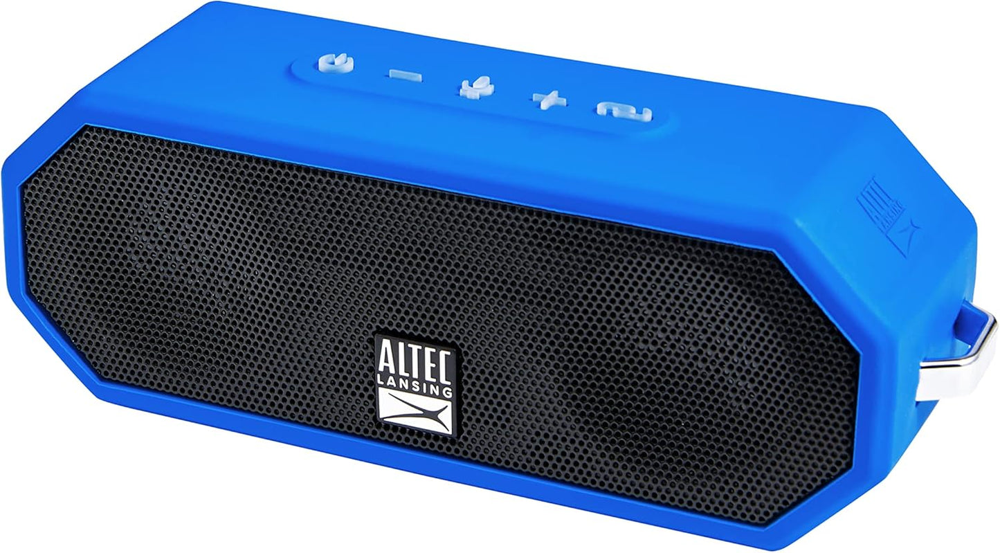 Altec Lansing LifeJacket H2O 4 - Waterdigte Bluetooth-luidspreker, Duursame en Draagbare Luidspreker met Stemassistent, 10 Uur Batterylewe en 30 Meter Reikwydte, Koninklike Blou